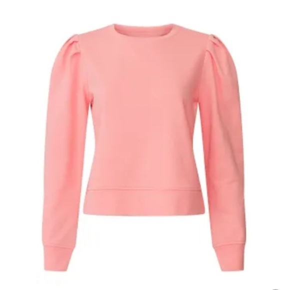 Milly Marianne pleated shoulder crossback sweatshirt pink 13526 - Picture 3 of 16